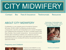 Tablet Screenshot of citymidwiferyny.com